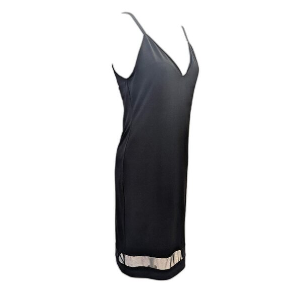 NWT Alice + Olivia | AIR Cate Bodycon Black Mini Dress w/ Sheer Mesh Panel | 12 - Picture 3 of 13